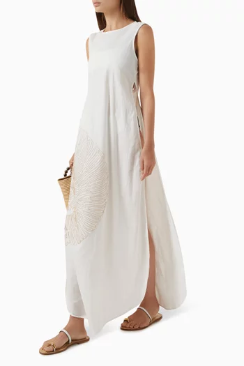 Sheena Maxi Dress in Cotton & Linen