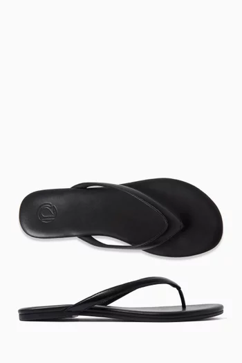 Thong Sandals in Leather