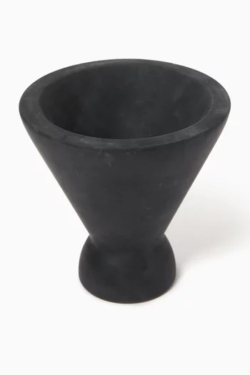 Bakhoor Burner in Nero Marquina Marble