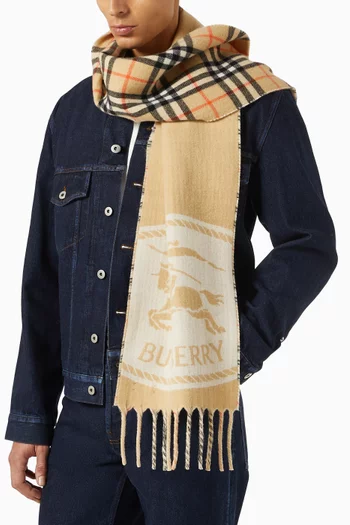 Reversible Scarf in Cashmere