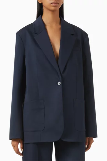 Loose-fit Blazer in Cotton-twill