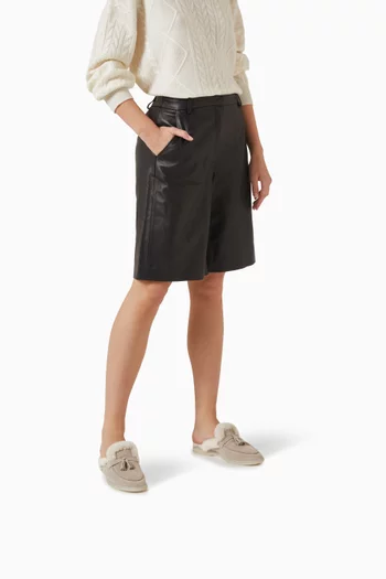 Lucrezia Mules in Suede & Shearling