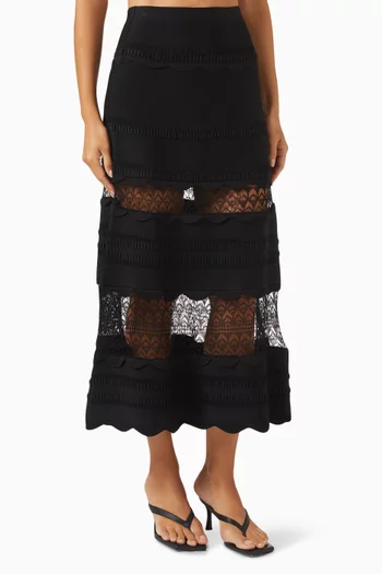 Jeannie Midi Skirt in Knit