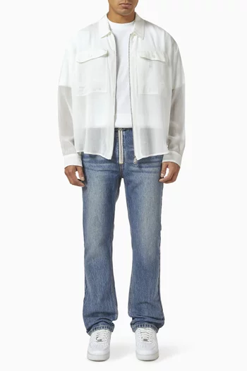 Zipped Shirt in Viscose