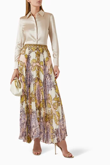 Katz Pleated Maxi Skirt