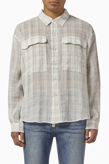 Checked Slubby Shirt