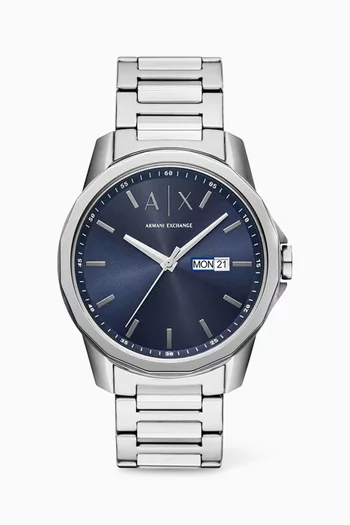 Banks Quartz Watch, 44mm