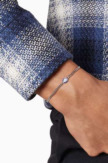 Single Eye Bracelet in Sterling Silver