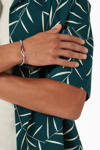 Niko Beaded Bracelet in Sterling Silver