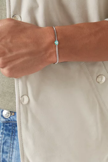 Single Eye Bracelet in Sterling Silver