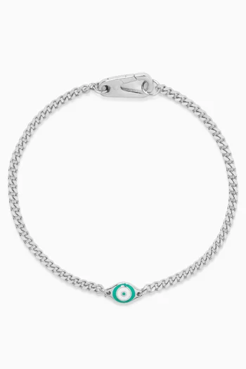 Single Eye Bracelet in Sterling Silver
