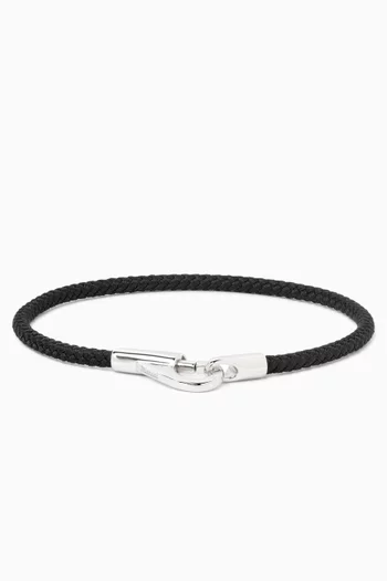 Snap Rope Bracelet in Sterling Silver