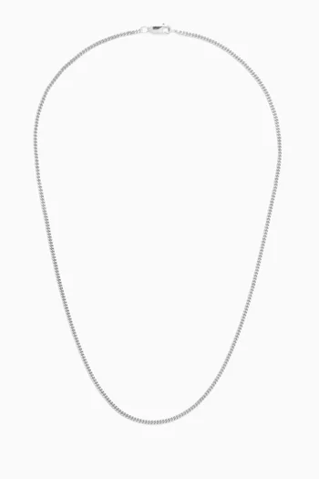 Cuban Chain Necklace in Sterling Silver