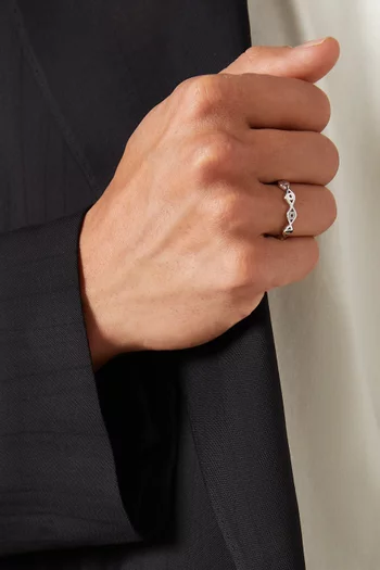 Mati Eye Ring in Sterling Silver