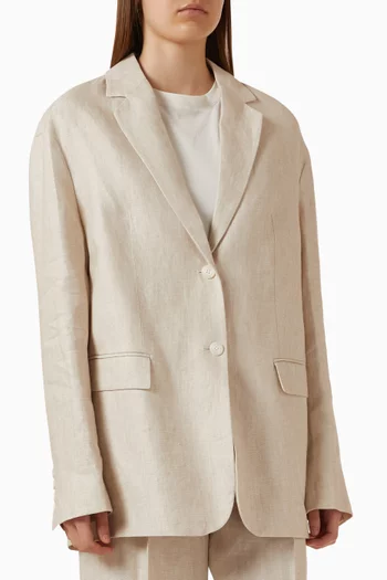Tailored Blazer in Linen