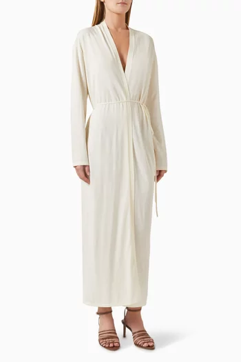 Belted Cardigan in Silk-blend
