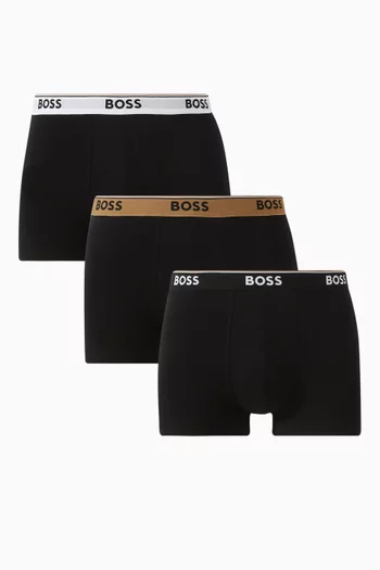Boxer Briefs in Stretch Cotton, Set of 3