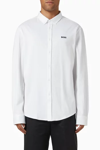 Regular-fit Shirt in Cotton Jersey
