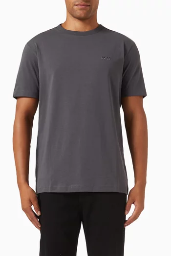 Logo T-shirt in Stretch Cotton