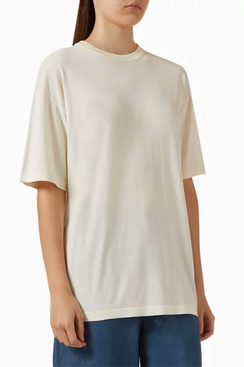 T-shirt in Silk & Cotton Knit