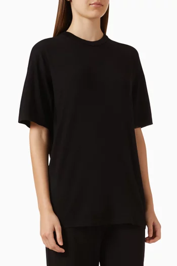 T-shirt in Silk & Cotton Knit