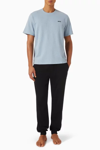 Waffle Pyjama T-shirt in Cotton-blend