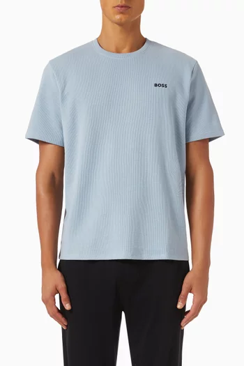 Waffle Pyjama T-shirt in Cotton-blend