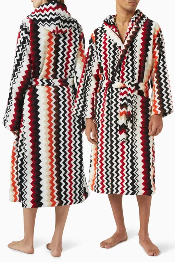 Unisex Best Hooded Bathrobe in Cotton-terry