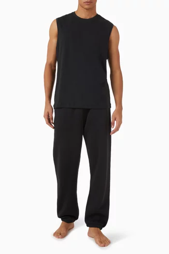 Cotton Relaxed Sleeveless T-shirt