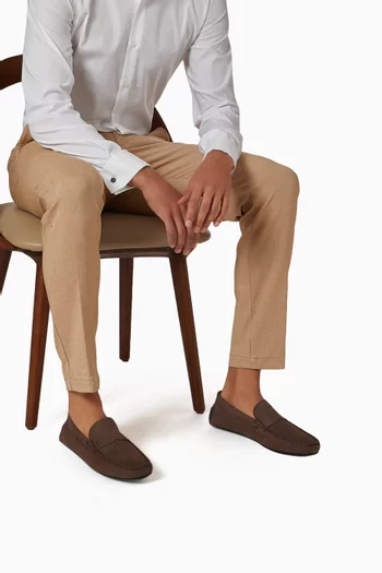 Driver Loafers in Nubuck Leather