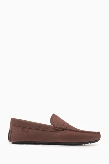Driver Loafers in Nubuck Leather