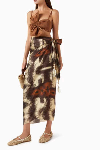 Mapara Martellato Skirt in Silk Blend