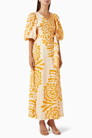 Ermita Midi Dress in Linen