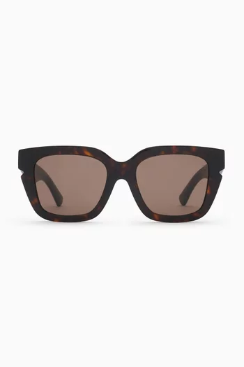 Oversized Square Sunglasses in Acetate