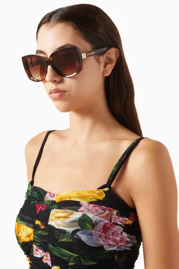 Oversized Sunglasses in Acetate