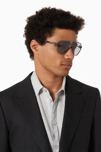 Aviator Sunglasses in Metal