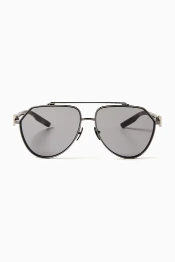 Aviator Sunglasses in Metal