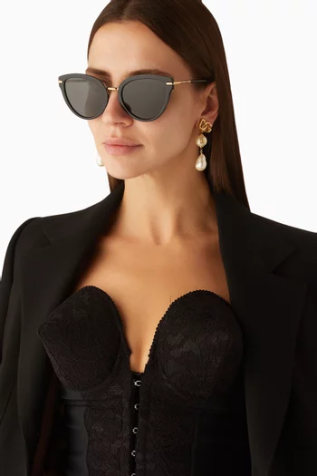 نظارة شمسية بتصميم عين القطة وإطار أسيتات