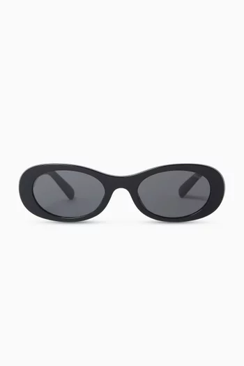 Oval Sunglasses in Acetate