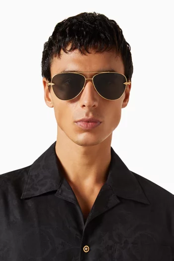 Aviator Sunglasses in Metal