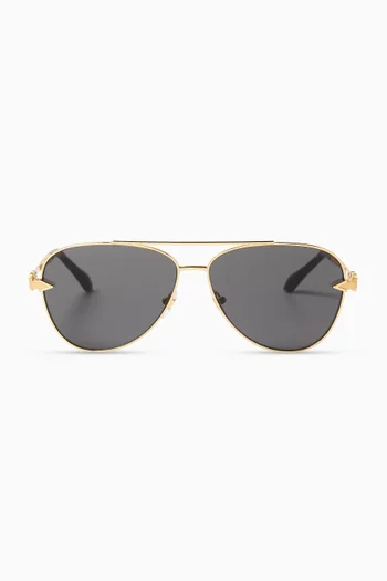 Aviator Sunglasses in Metal