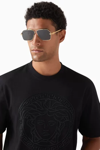 Aviator Sunglasses in Metal