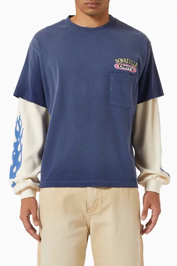 Bonneville Boxy Pocket Thermal T-shirt in Cotton