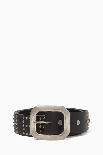 Santa Fe Studded Belt in Leather