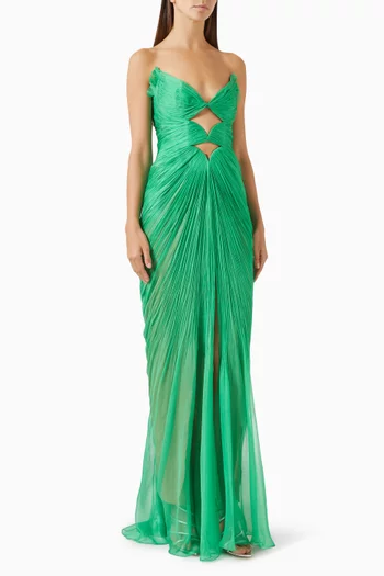 Cassiopeia Cut-out Gown in Silk