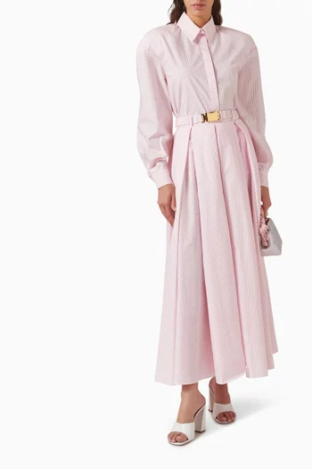 Oversized Signature Shirt in Poplin