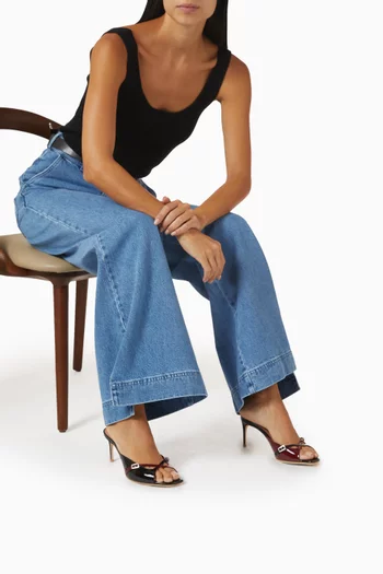 Francine 70 Mule Sandals in Patent Leather