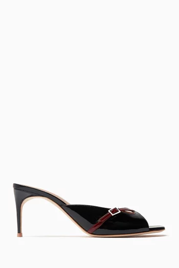 Francine 70 Mule Sandals in Patent Leather