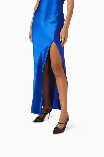 Maureen 85 Mules in Mesh & Calf Leather