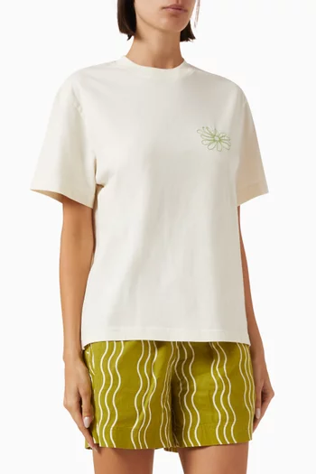 Printed T-shirt in Cotton